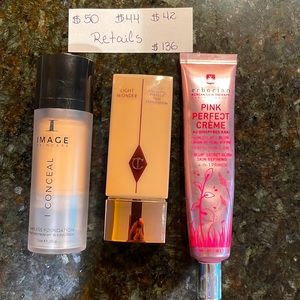 Three high ends brands of makeup.